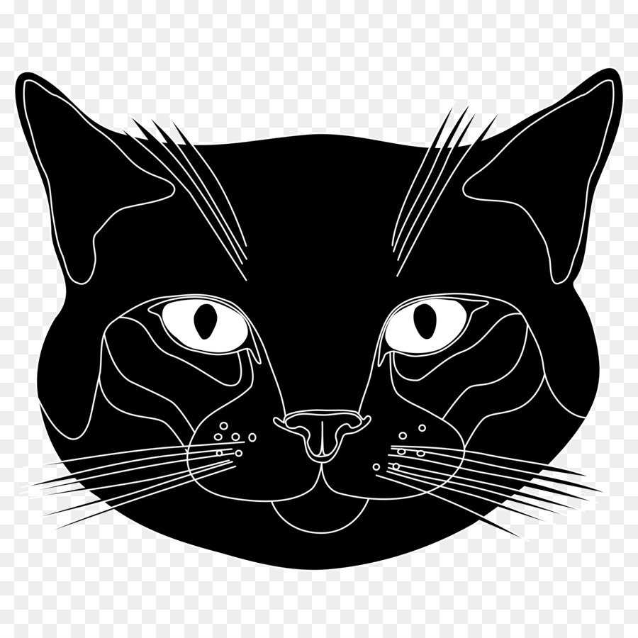 Рисуем морду кошки