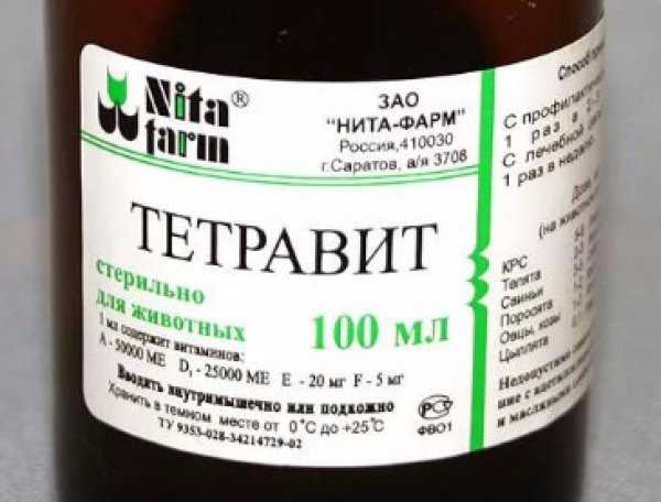 Тетравит для кошек инструкция по применению