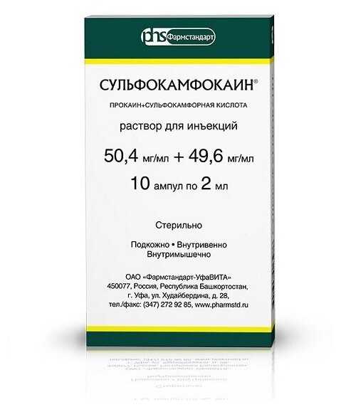 Сульфокамфокаин для собак