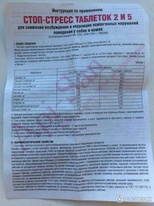 Пиро-стоп для собак: инструкция по применению