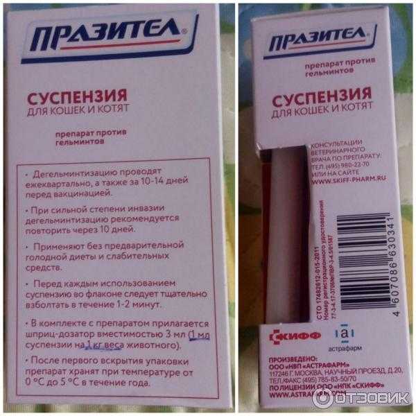 Празител таблетки для кошек и котят