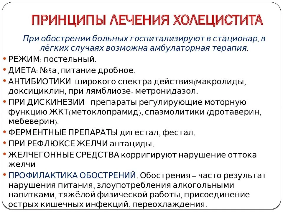 Холецистит первичное заболевание билиарной системы
